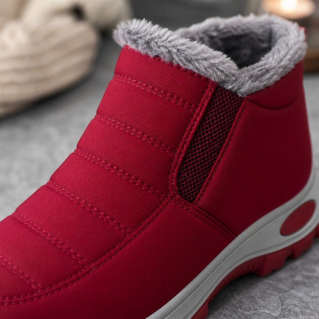 Wasserdichter Damenstiefel mit Plüschfutter Winter 7