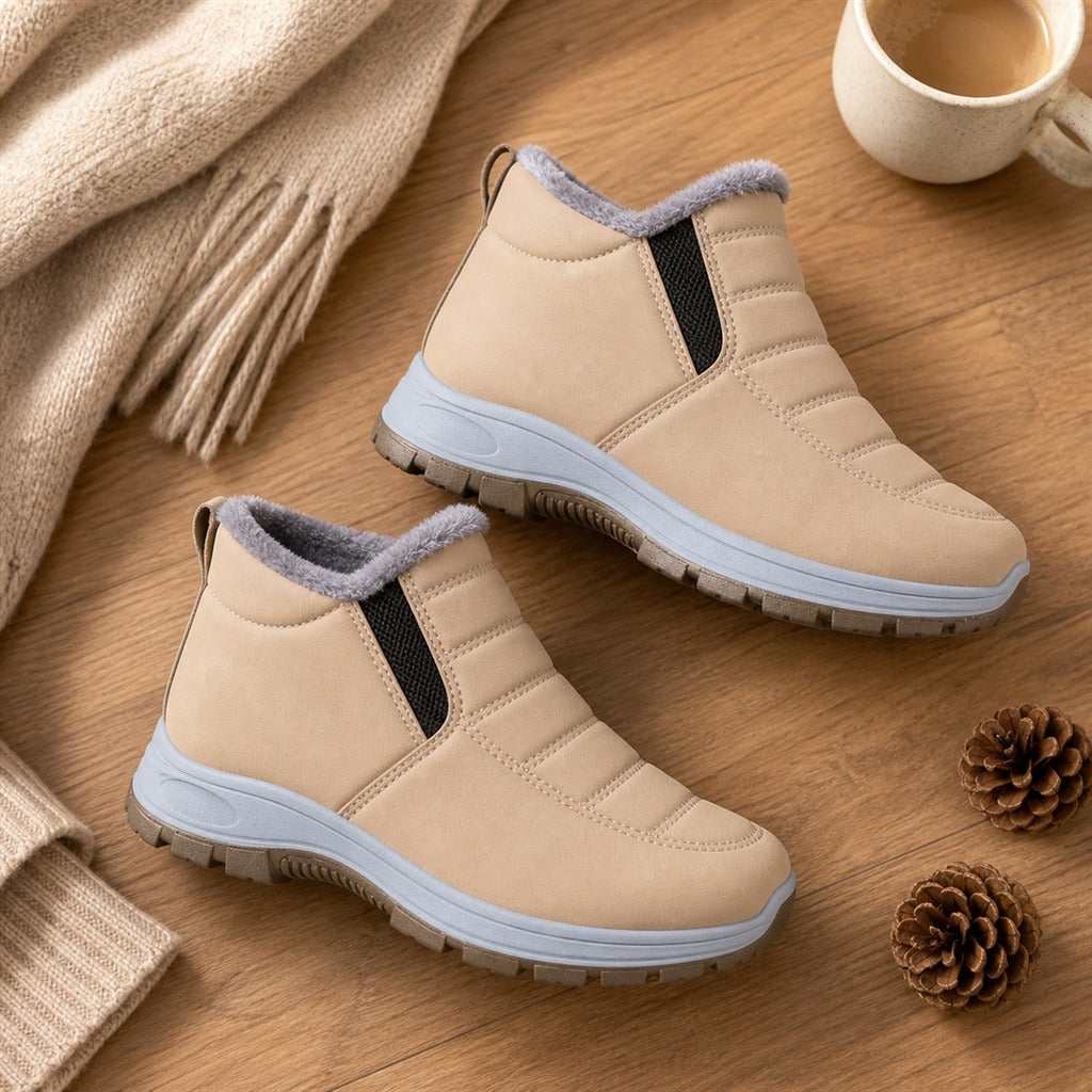 Wasserdichter Damenstiefel mit Plüschfutter Winter 9