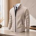 Herren-Fleecejacke mit Stehkragen Cardigan 2