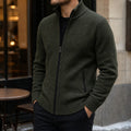 Herren-Fleecejacke mit Stehkragen Cardigan 8