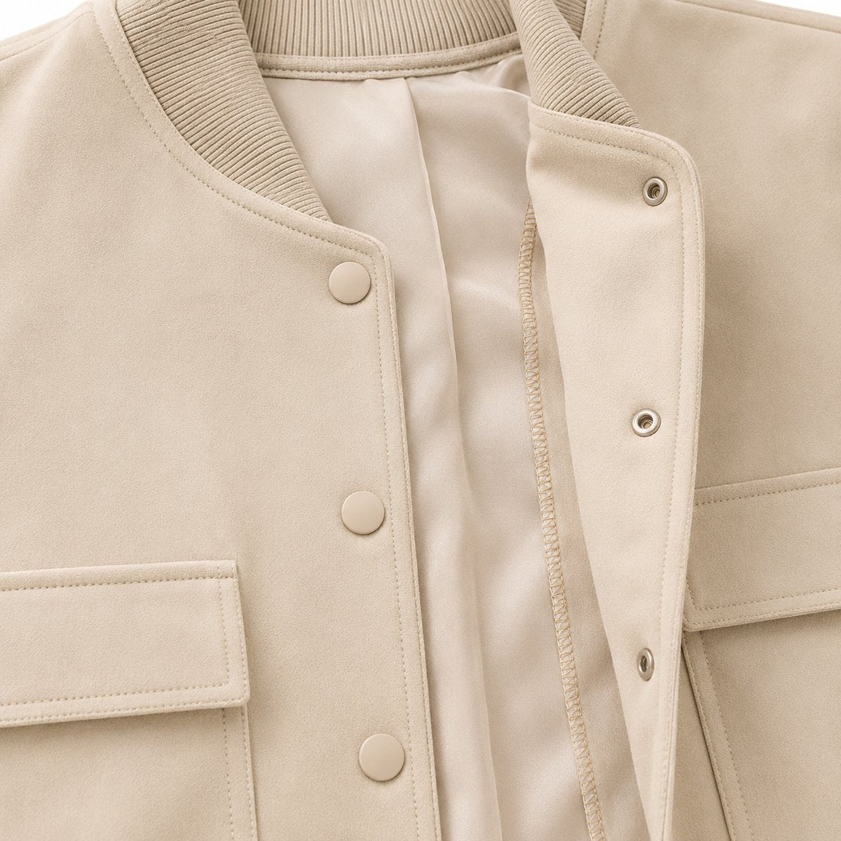 Damen-Bomberjacke mit V-Ausschnitt - Lifestyle 7