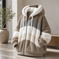 Oversize-Damenjacke mit Plüsch und Kapuze Winter 3
