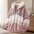 Oversize-Damenjacke mit Plüsch und Kapuze Winter 4