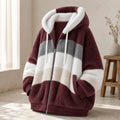 Oversize-Damenjacke mit Plüsch und Kapuze Winter 6