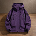 Herren-Softshelljacke mit Kapuze wasserdicht Bomber 3