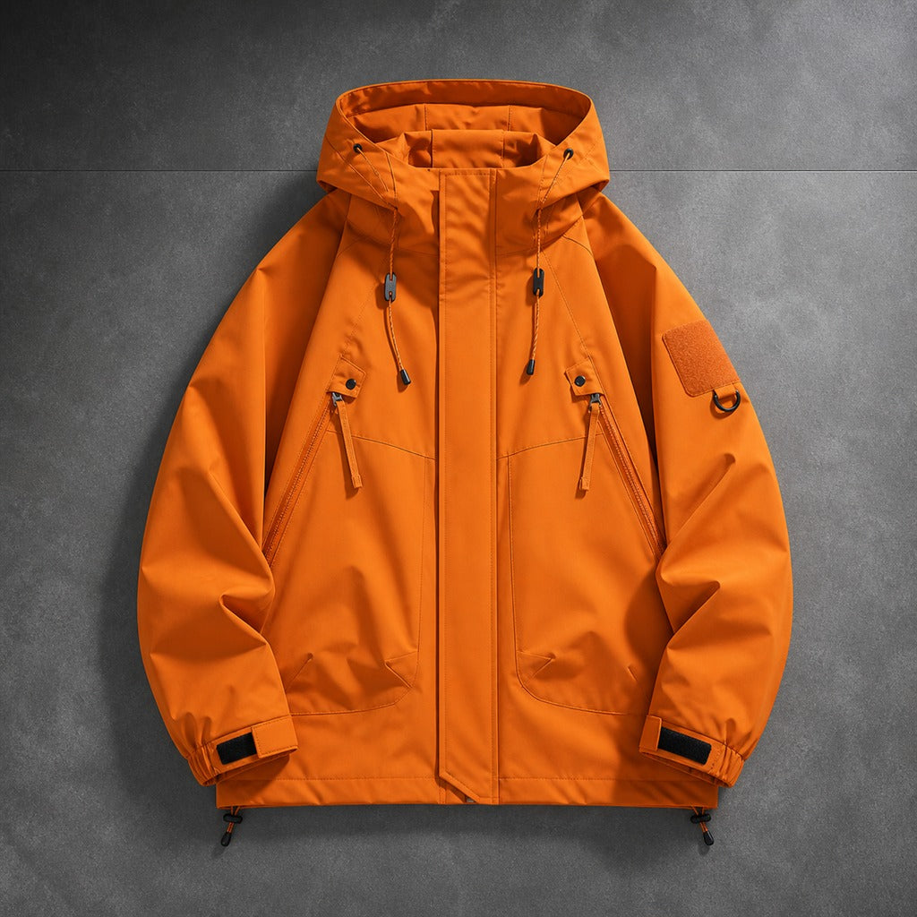 Herren-Softshelljacke mit Kapuze wasserdicht Bomber 4