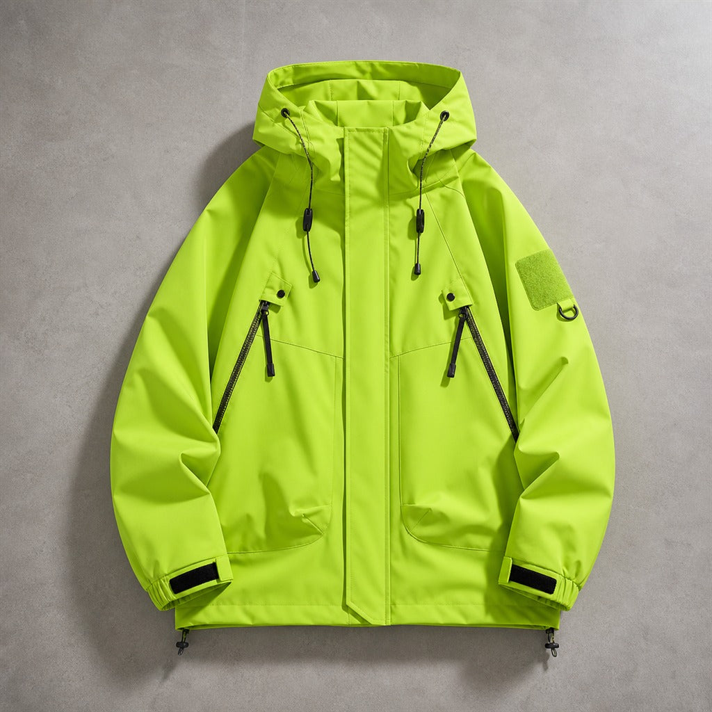 Herren-Softshelljacke mit Kapuze wasserdicht Bomber 5
