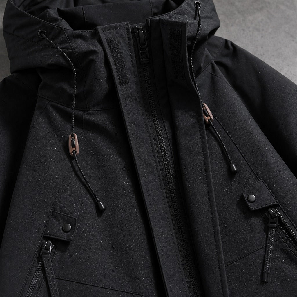 Herren-Softshelljacke mit Kapuze wasserdicht Bomber 7