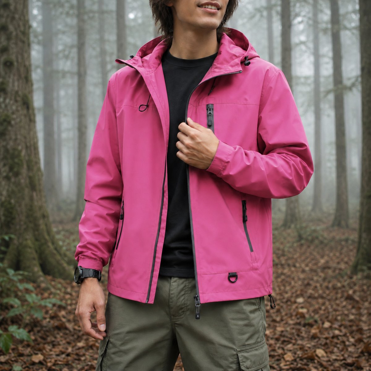 Unisex-Outdoorjacke Rosa