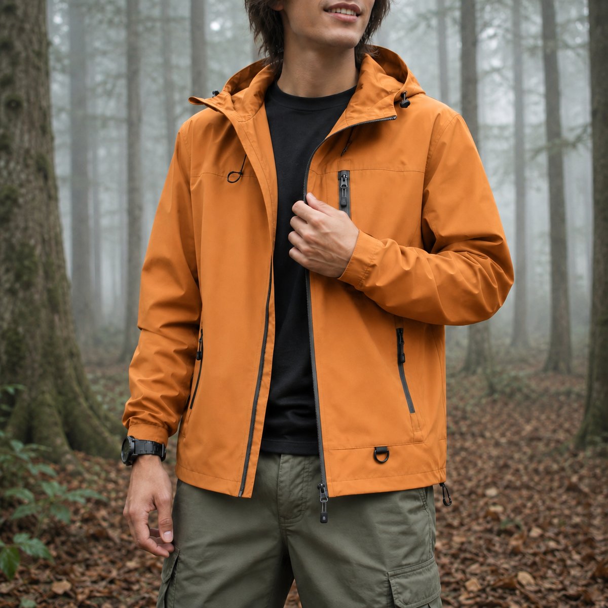 Unisex-Outdoorjacke Orange