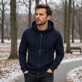 herren-sweatshirt-mit-reissverschluss-und-kapuze-slim-fit-hoodie-langarm-casual-fuer-herbst-und-winter - 2