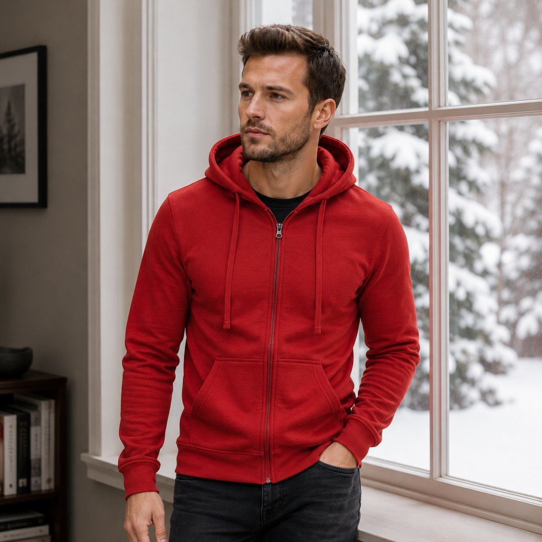 herren-sweatshirt-mit-reissverschluss-und-kapuze-slim-fit-hoodie-langarm-casual-fuer-herbst-und-winter - 7