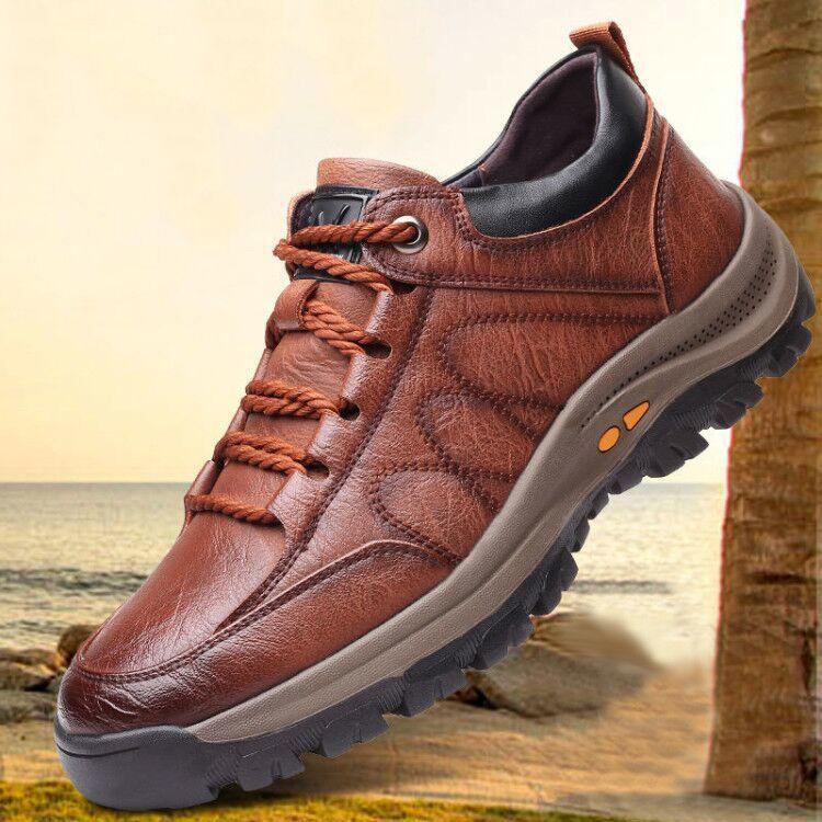 Rutschfeste Herrenschuhe aus Leder