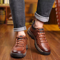 Rutschfeste Herrenschuhe aus Leder