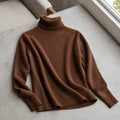 Damen-Pullover Stehkragen Basic Uni Winter 6