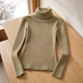 Damen-Pullover Stehkragen Basic Uni Winter 7