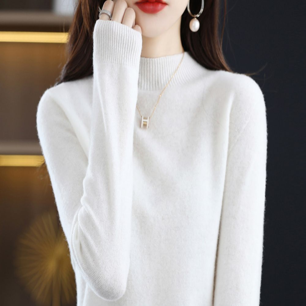 Kaschmirpullover Weiß