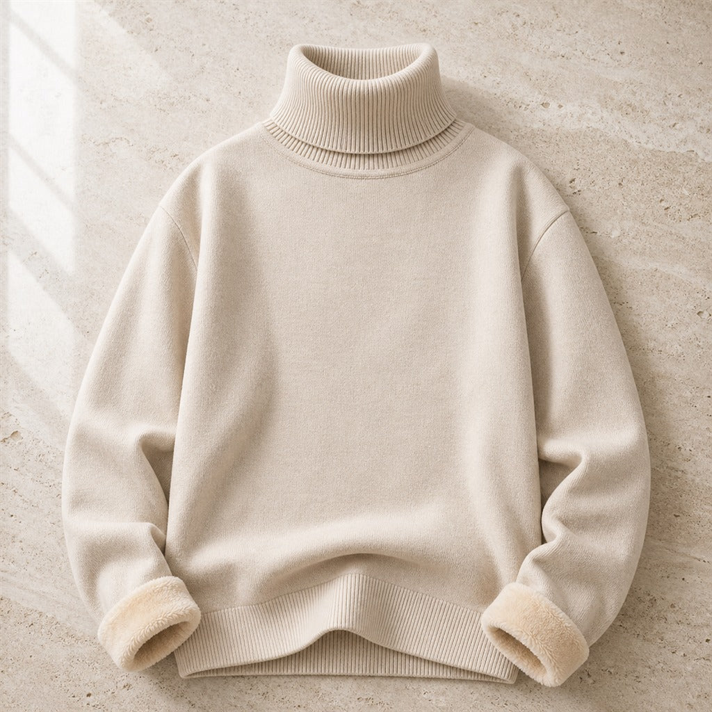 Herren-Pullover Stehkragen Slim-Strick Anti-Pilling 3