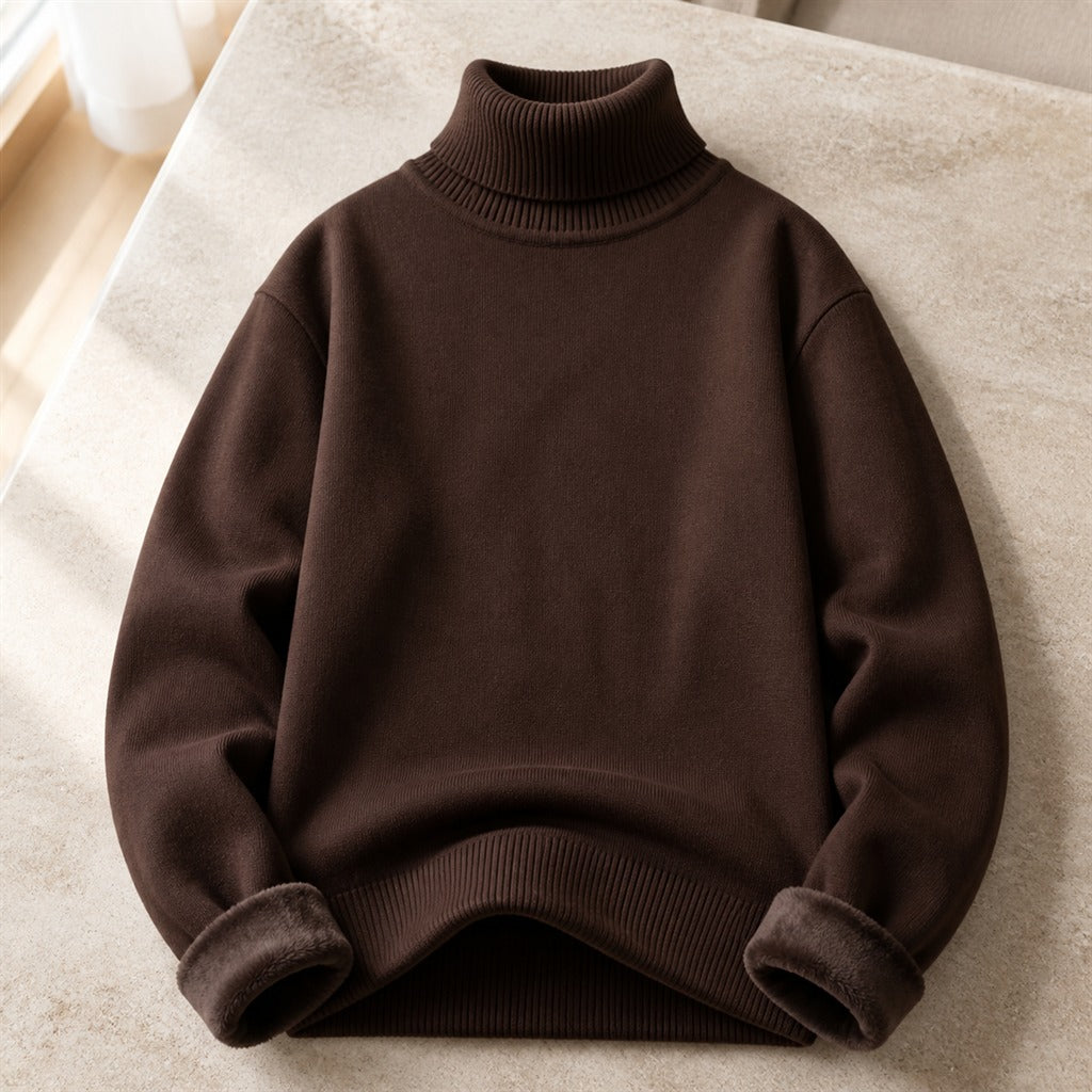 Herren-Pullover Stehkragen Slim-Strick Anti-Pilling 4