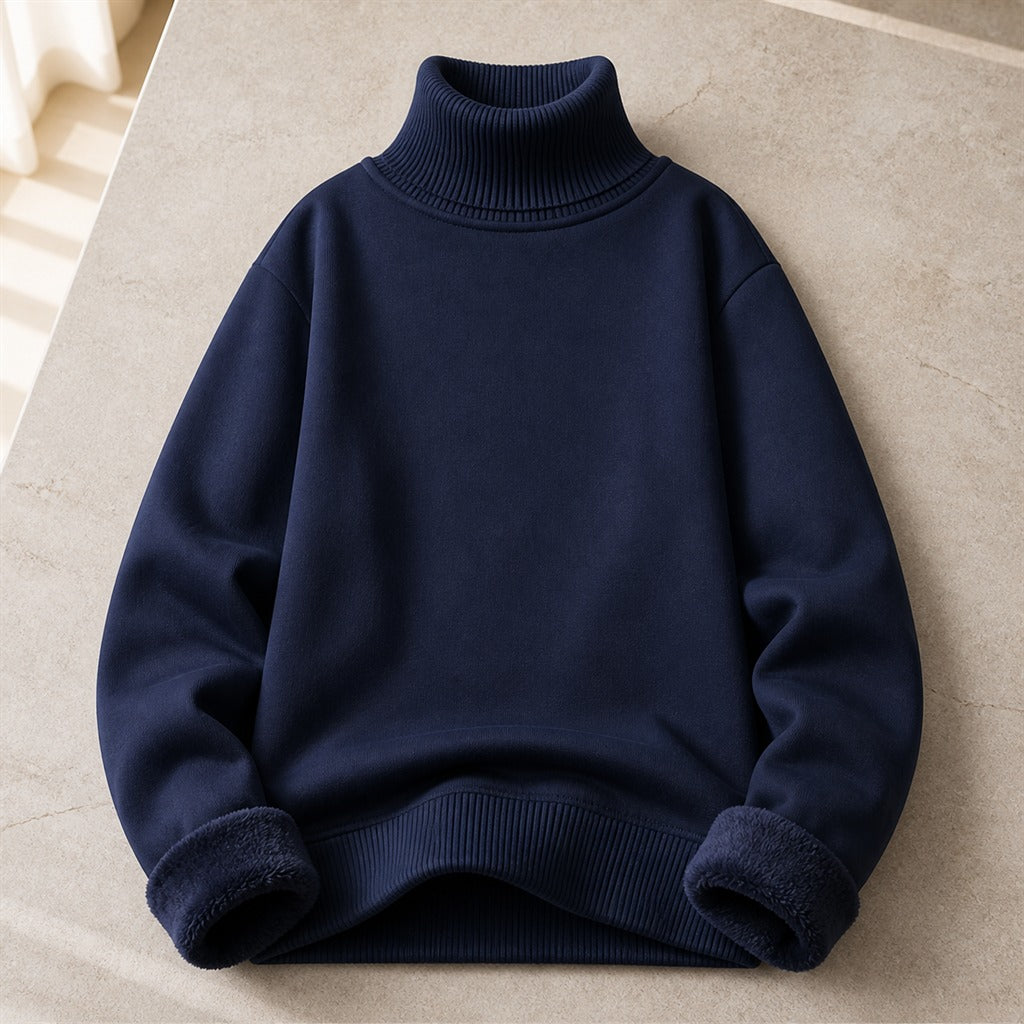 Herren-Pullover Stehkragen Slim-Strick Anti-Pilling 5