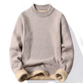 herren-pullover-stehkragen-mock-neck-feinstrick-casual-pullover-langarm-fuer-herbst-und-winter - 2