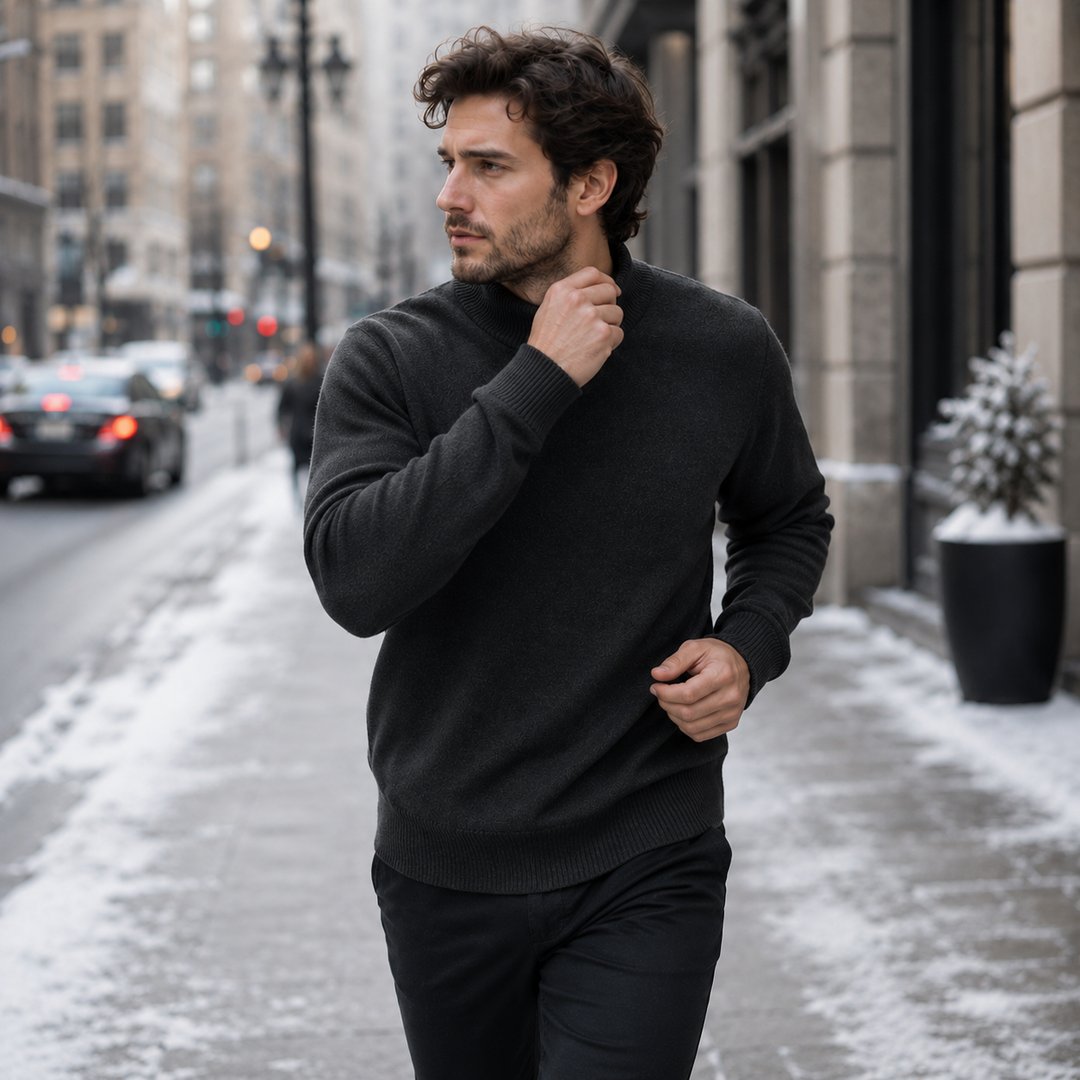 herren-pullover-stehkragen-mock-neck-feinstrick-casual-pullover-langarm-fuer-herbst-und-winter - 13