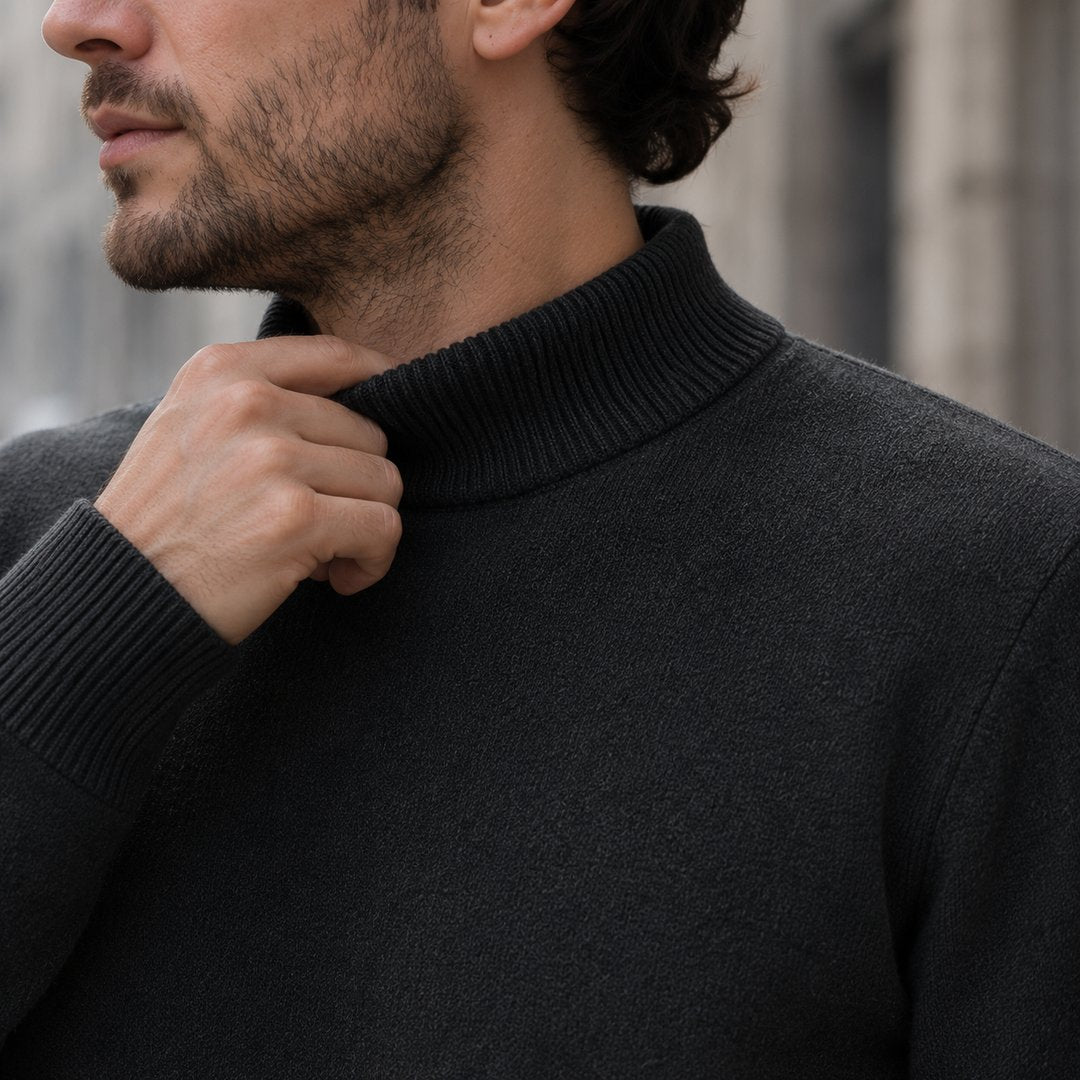 herren-pullover-stehkragen-mock-neck-feinstrick-casual-pullover-langarm-fuer-herbst-und-winter - 15