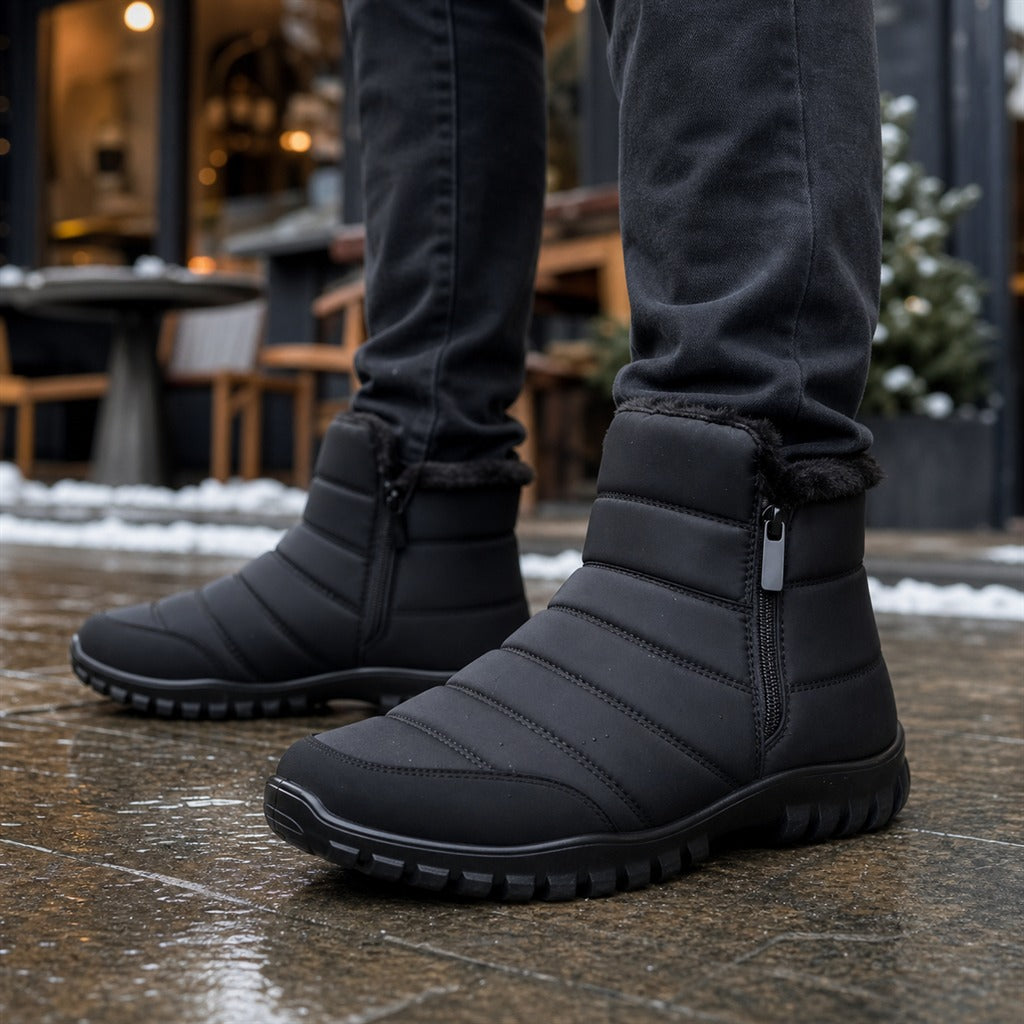 Herren-Schneestiefel Winter wasserdicht mit Reißverschluss 4